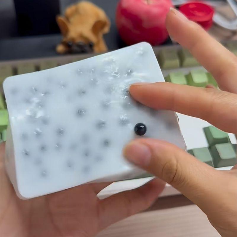 Soft Pimple Popping Fidgets Toy Realistic Texture Stress Relief Sensory Play Portable Desk Toy For Office Home Use