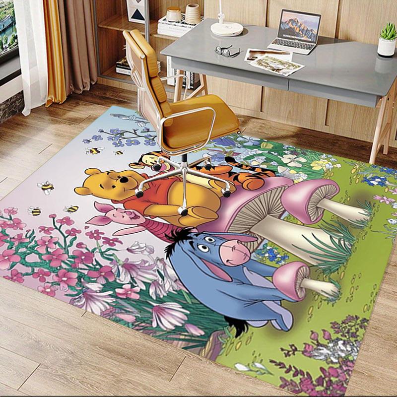 Winnie Pooh Friends Carpet For Playroom Bedroom Living Room Sofa Home Decorkids Game Area Rug Nonslip Floor Mat