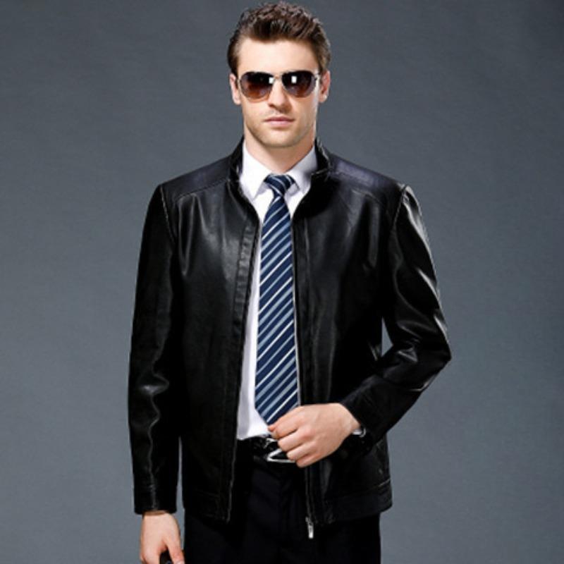 Genuine leather jacket for men in autumn and winter, thickened velvet, middle-aged and elderly dad's sheepskin jacket