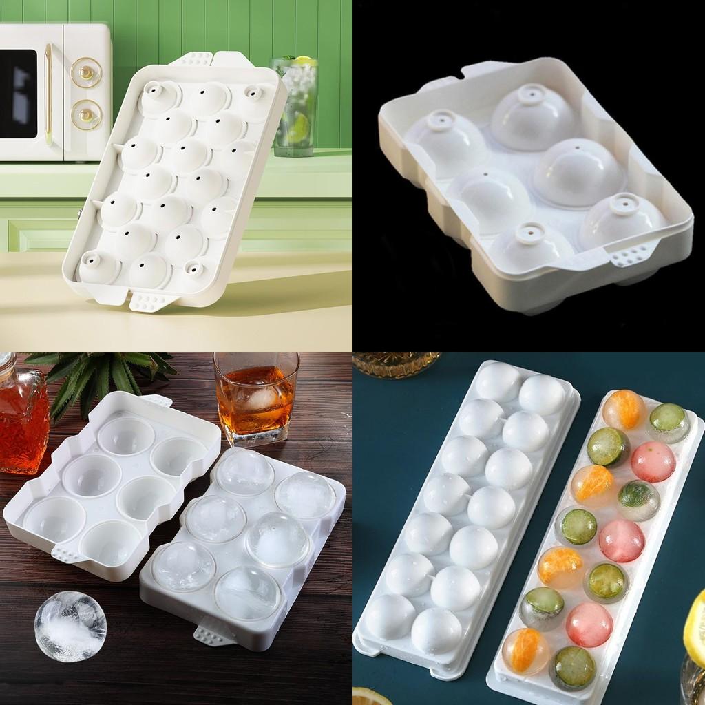 Premium Whiskey Box Ice Ball Cube Maker Tray With Stylish Round Sphere Mould