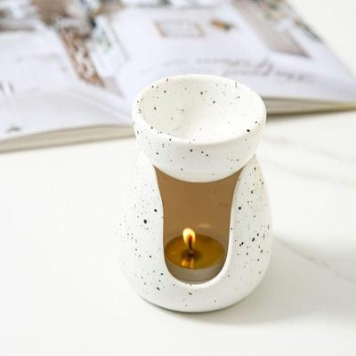 Minimalist Ceramic Essential Oil Stove Handmade Decorative Candle Scented Burner Heat-resistant Unique Oil Incense Holder