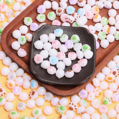 500g Volné korálky DIY Šperkové doplňky Módní přívěsky Kreativní Imitace Bílý Nefrit Pálené uhlí Náramek Náušnice Kočičí tlapka Ručně vyráběné