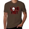 Love Fist T-Shirt boys animal print vintage cotton t shirts