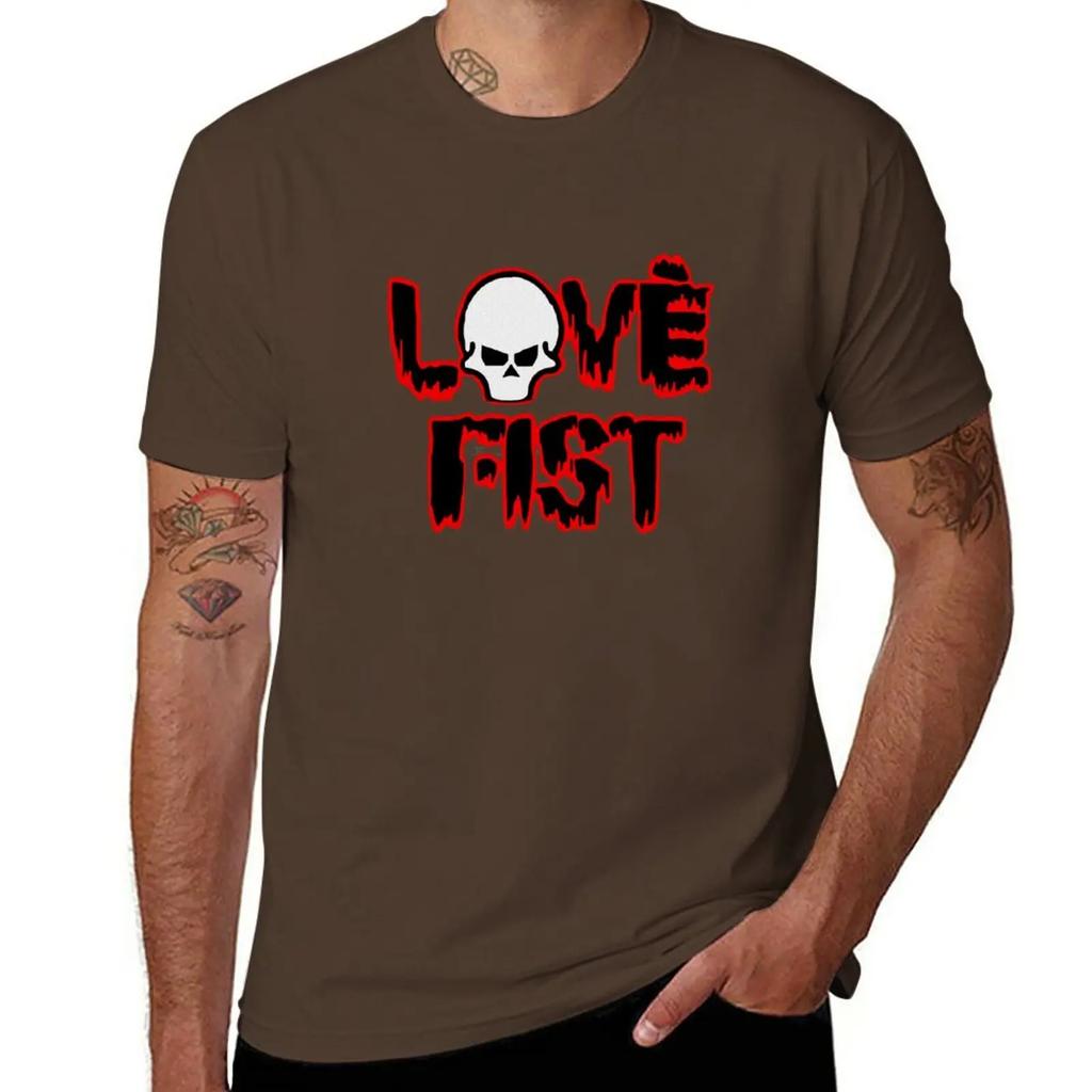 Love Fist T-Shirt boys animal print vintage cotton t shirts