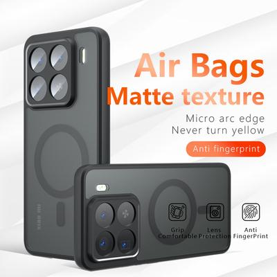 For Xiaomi 15 Pro Magnetic Case TPU + PC Matte Skin Touch Phone Cover