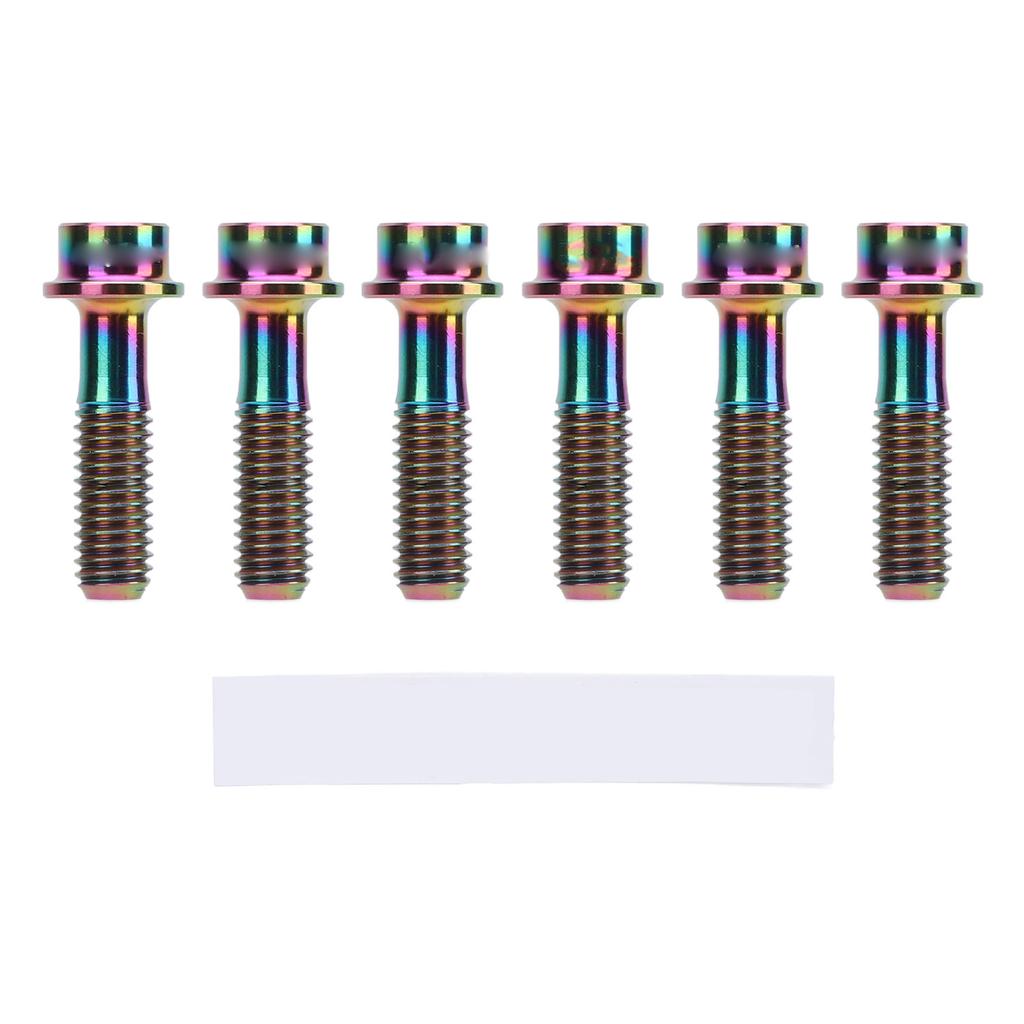 6Pcs M5x18mm Bike Fixed Stem Bolts Bike Brake Lever Fixing Bolts for Mountain Road Bike Colorful