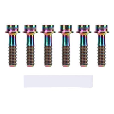 6 szt. Śruby M5x18mm do mocowania mostka roweru, śruby do mocowania dźwigni hamulcowych roweru górskiego i szosowego, kolorowe