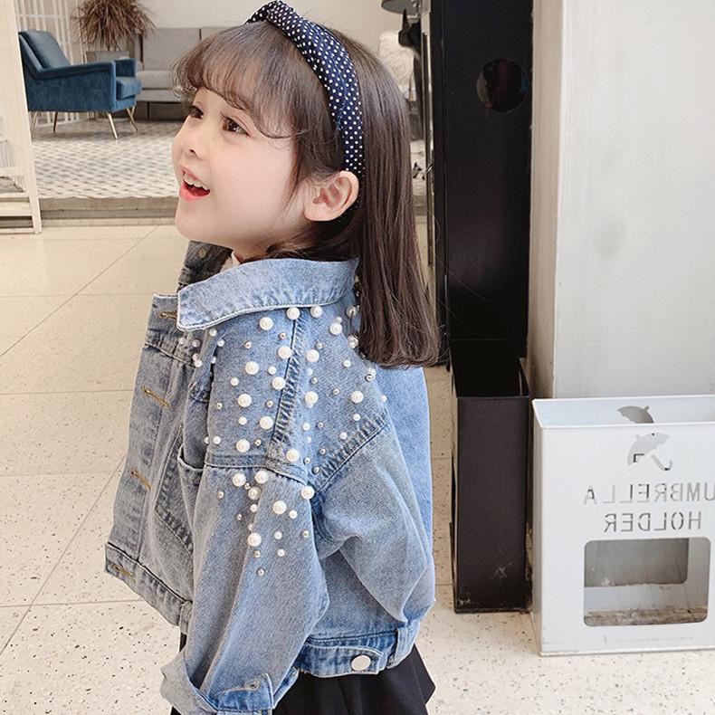 Down Collar Girl Denim Jacket 