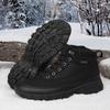 TUINANLE Men's High Top Casual Hiking Shoes - Autumn/Winter Wear-Resistant Trendy Sports Footwear Plush Boots