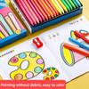 6/12/24/36 Colors  Non-Dirty Hands Plastic Crayon Erasable Painting Tools Triangular Children Wax Pencil Graffiti Oil Stick