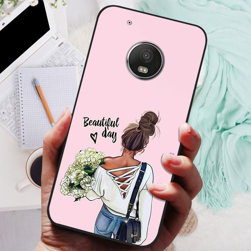 Pro Motorola Moto G5 Plus Pouzdro Černý Kryt Lev Vlk Silikonový Měkký Zadní Kryty Pro Moto G5 Plus Pouzdro Na Telefon G5+ Ochranný Kryt