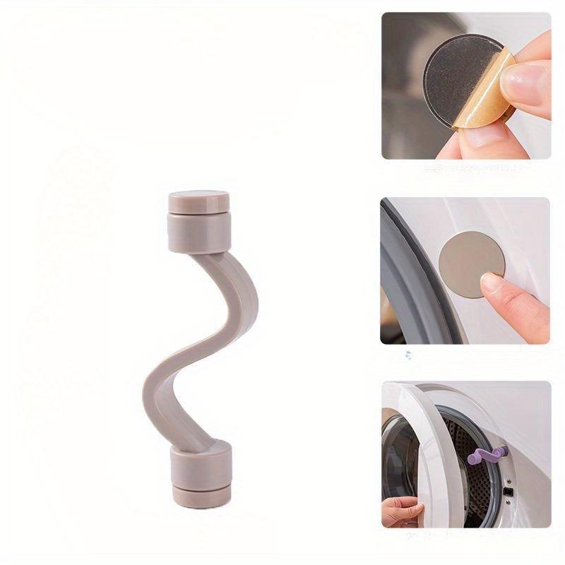 1pc laundry door safety lock - ventilated and anti mold, washing machine and bathtub protection clip, 0.79X3.94 inches