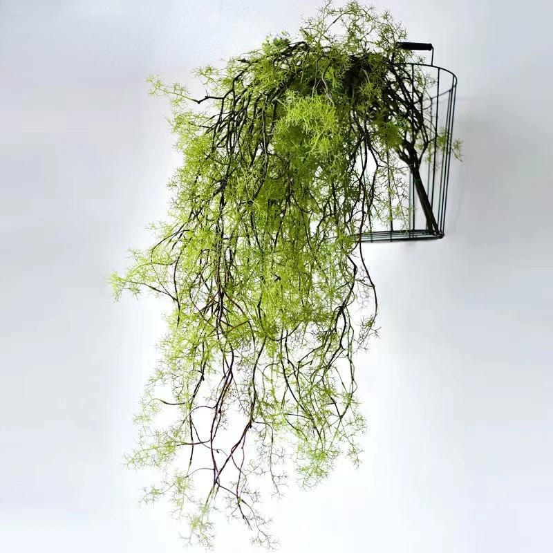 140 cm artificial plant black bone mango vine 1 piece 5 branches home wall hanging ivy green fake flower plant pine needles new