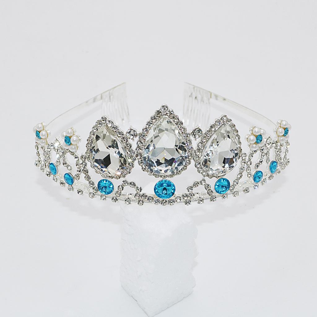 Stirnband Großer Kristall Niedliche Krone Beliebtes Diamant-Haaraccessoire Kinderkronen-Stirnband