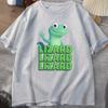 Lizard Lizard Meme TShirt for Unisex Women Funny Weirdcore Y2K Clothes Casual Loose Short Sleeve Cotton T Shirt Round Neck Tops