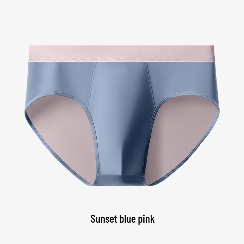 Men's Ice Silk Seamless Briefs - Slim Fit, Breathable, Comfortable Triangle Underwear