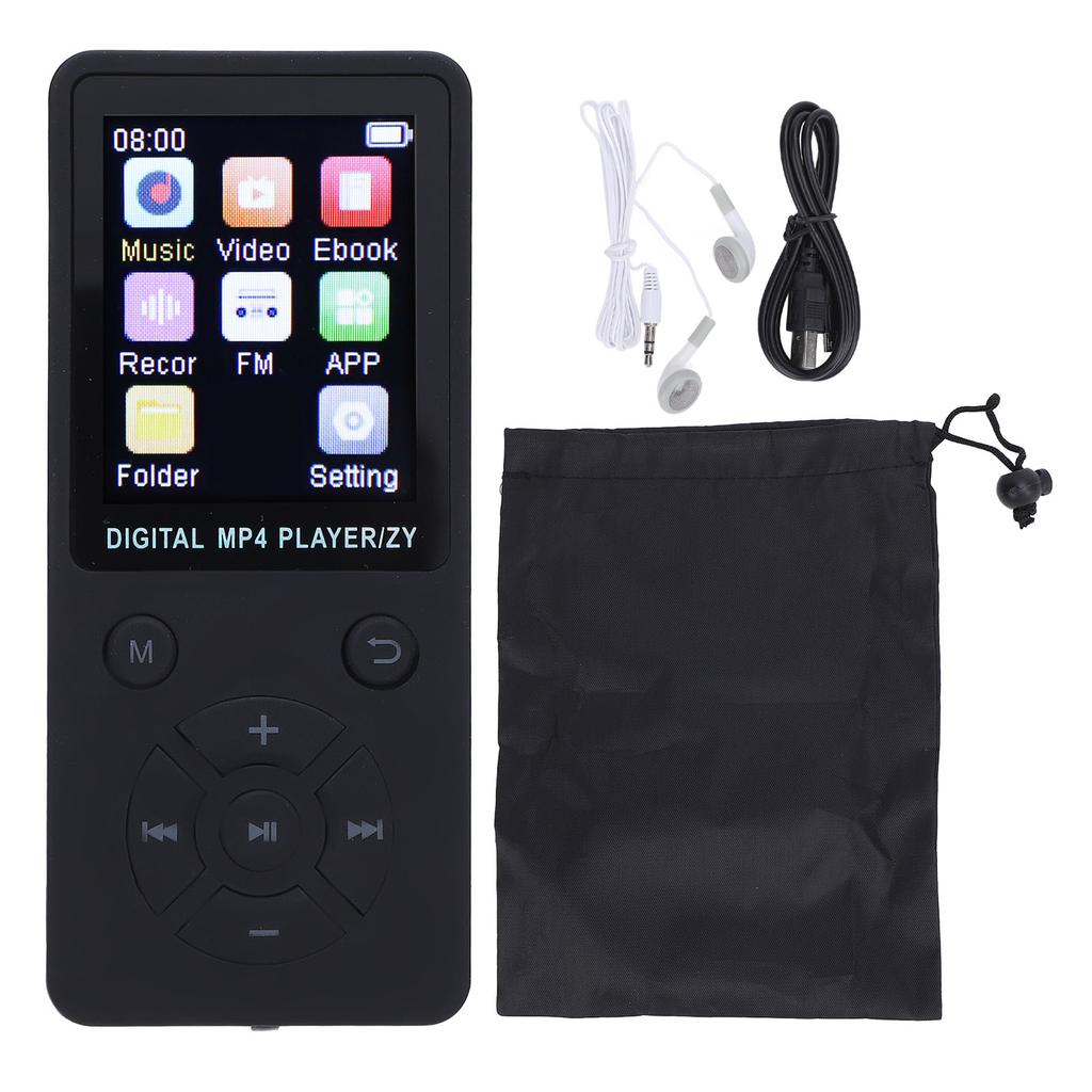 Music Player Wireless Bluetooth 1.8 Inch Screen 5 Hours Playback Hi Fi Sound Portable MP3 Music Player for Running