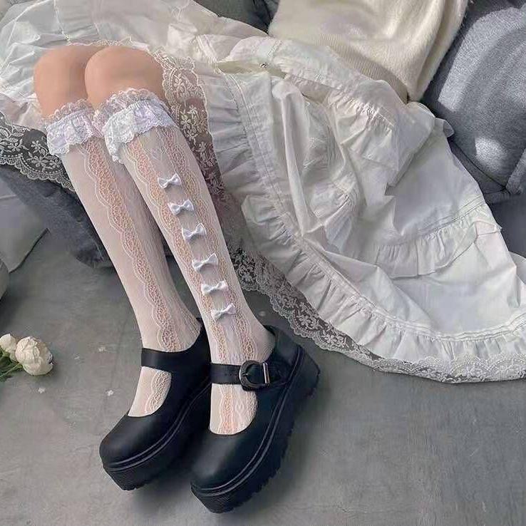 Lace Calf-Length Socks