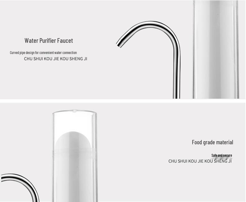Ceramic Filter Countertop Water Purifier with Washable Faucet Filter (Non-Direct Drinking)