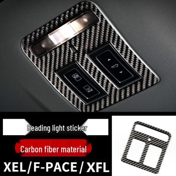 Jaguar F-PACE Carbon Fiber Interior Console & Cup Holder Decorative Sticker