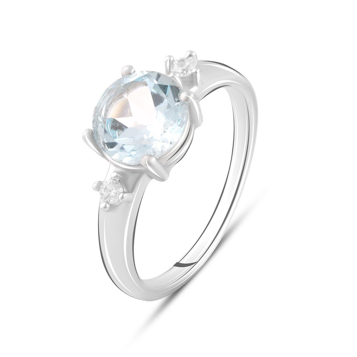 

Срібна каблучка з натуральним топазом 2.338ct (2089407) 17.5