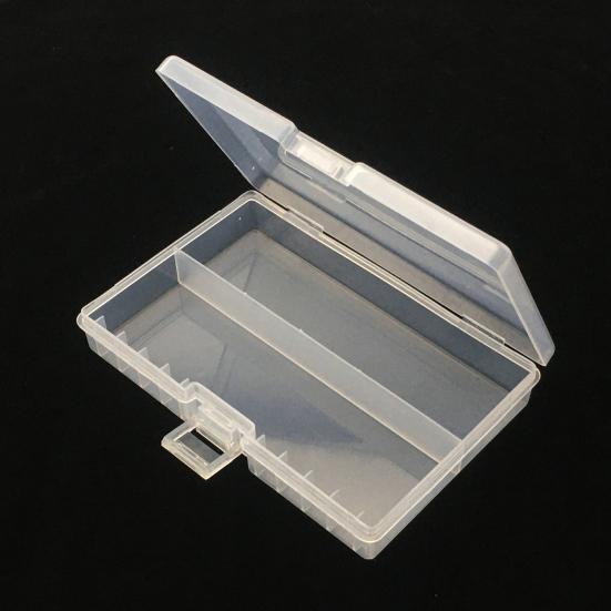Scatola Porta Batterie Trasparente Grande Capacità Portatile Contenitore Organizzatore per 48 Batterie AA AAA Ricaricabili per Casa