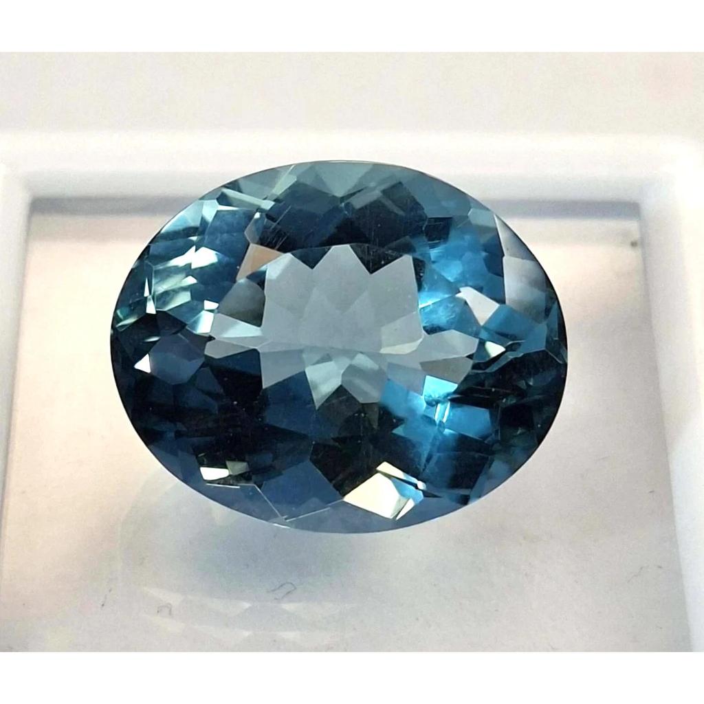 Stunning Bluish Green Tourmaline Natural Oval Cut 9-11 Ct Certified Gemstone