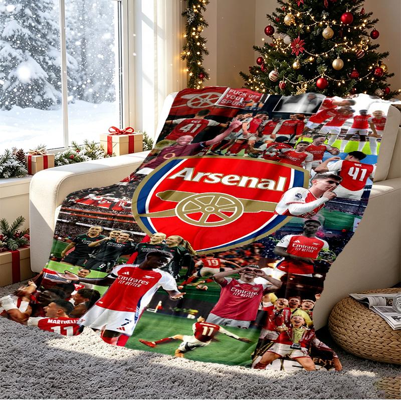 Football team.C Pattern Blanket for Home Decoration, Bed, Sofa, Car Travel, Camping, Suitable for All Seasons, Birthday Christmas Gift