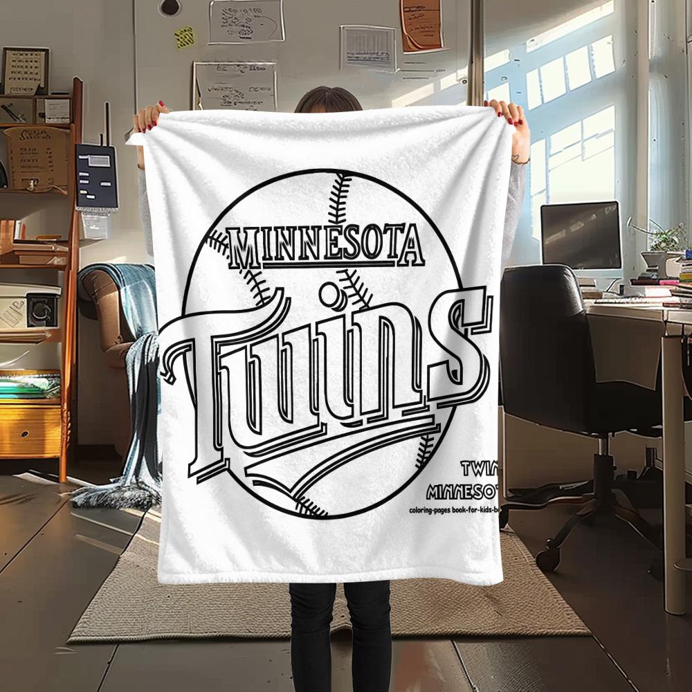 

1PC LG Twins Print FlAannel Blanket, High quality Comfortable for All Seasons, Home Decor, Warmth and Comfort 80cm x 120cm