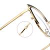 Senior Cat Eye Metal Optical Glasses Women Men Trend Brand Design Computer Eye Protection Blue Light Blocking Eyeglasses