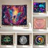 Psychedelic Hippie Tree Of Life Tarot Tapestry With Tassel Wall Hanging Tapestries Outdoor Camping Home Decor Tapestry Blanket