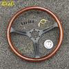 JDM 15inch Wood Style Steering Wheel Universal Vintage Retro Car Sports Steering Wheel