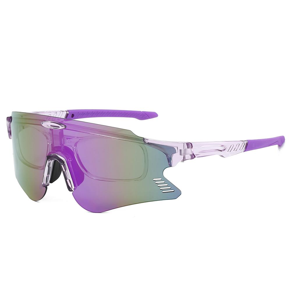 Oversized Sports Goggle Men New Mirror Outdoor Anti-UV Cycling Sunglasses Women Trendy Windproof Protective Shades