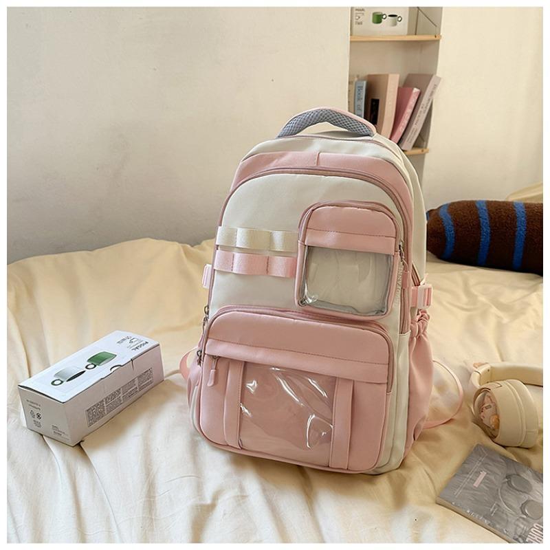 The new schoolbag is high-value, fresh and sweet, and a lightweight and large-capacity backpack for junior high school students.
