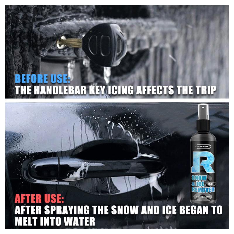 100ml Melting Ice and Snow Remover Winter Car Glass Fast Melting Ice and Snow Remover Front Windshield Window Anti-snow Agent