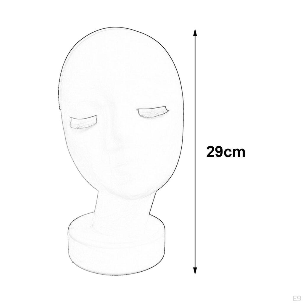 Female Mannequin Head Manikin Wig Display Stand 29cm Makeup Model for Jewelry