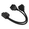 Splitter OBD2 Y Splitter 1 in 2 Cavo di Estensione a 16 Pin Adattatore Cavo Estensore Diagnostico Auto Adatto per Porta Obdii 12V 24V