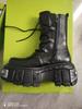 Retro Spanish Motorcycle  All-Match Platform Bootie Men's and Women's Same Heavy Metal Punk Boots