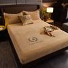 Slip Solid Color Non Bedspread Bedside Cover Throw Blanket Bedroom Super Soft Protector Bed Cover With Elastic Rubber Band Sheet