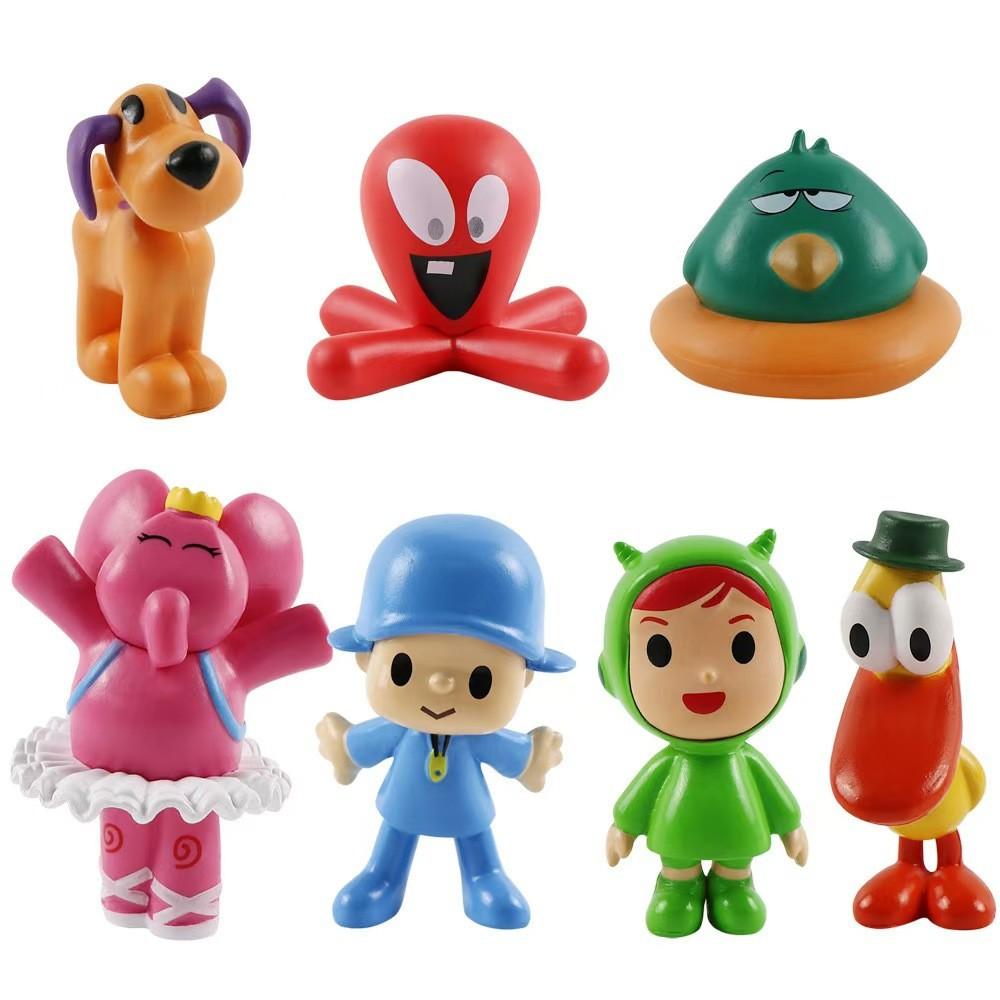Entzückendes Pocoyo Zinkia Plüschfiguren-Set Enthält Bunte Elefanten- und Entenspielzeuge