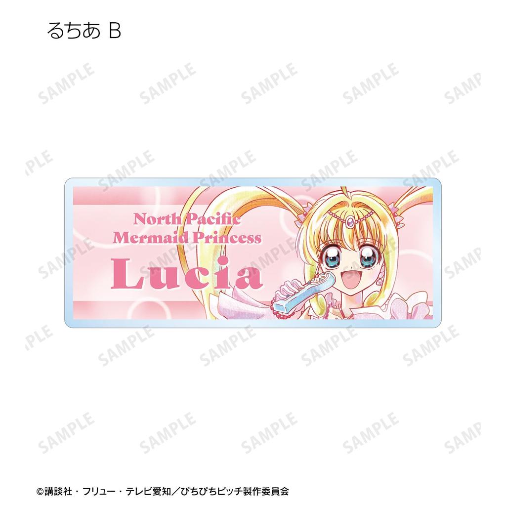 Pichi Pichi 20th Anniversary Edition Trading Ani Art Aqua Label Acrylic Nameplates of "Michi Pitch" (Box 6)
