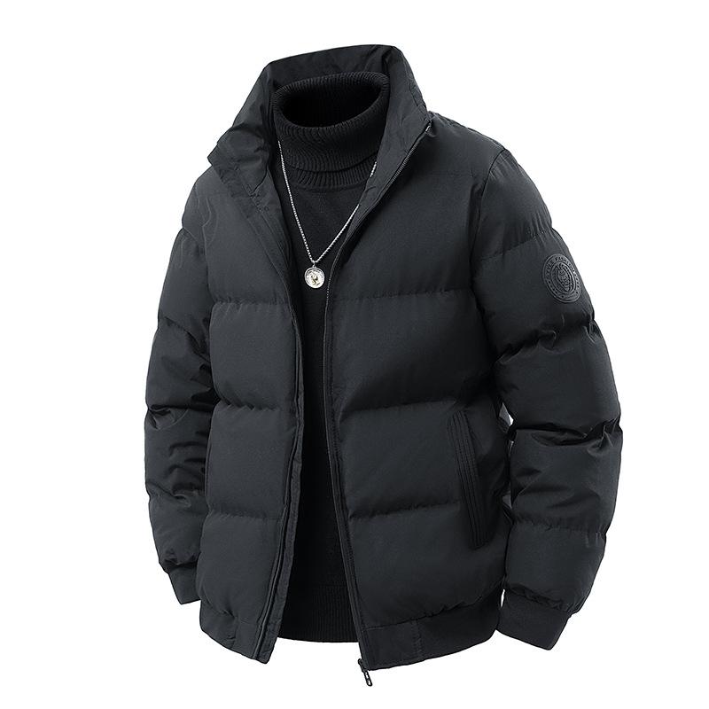 Padded-on Men's New Winter Thickened Jacket Padded Jacket Trendy Brand Autumn and Winter Hooded Short Tooling Bread Down Padded Jacket