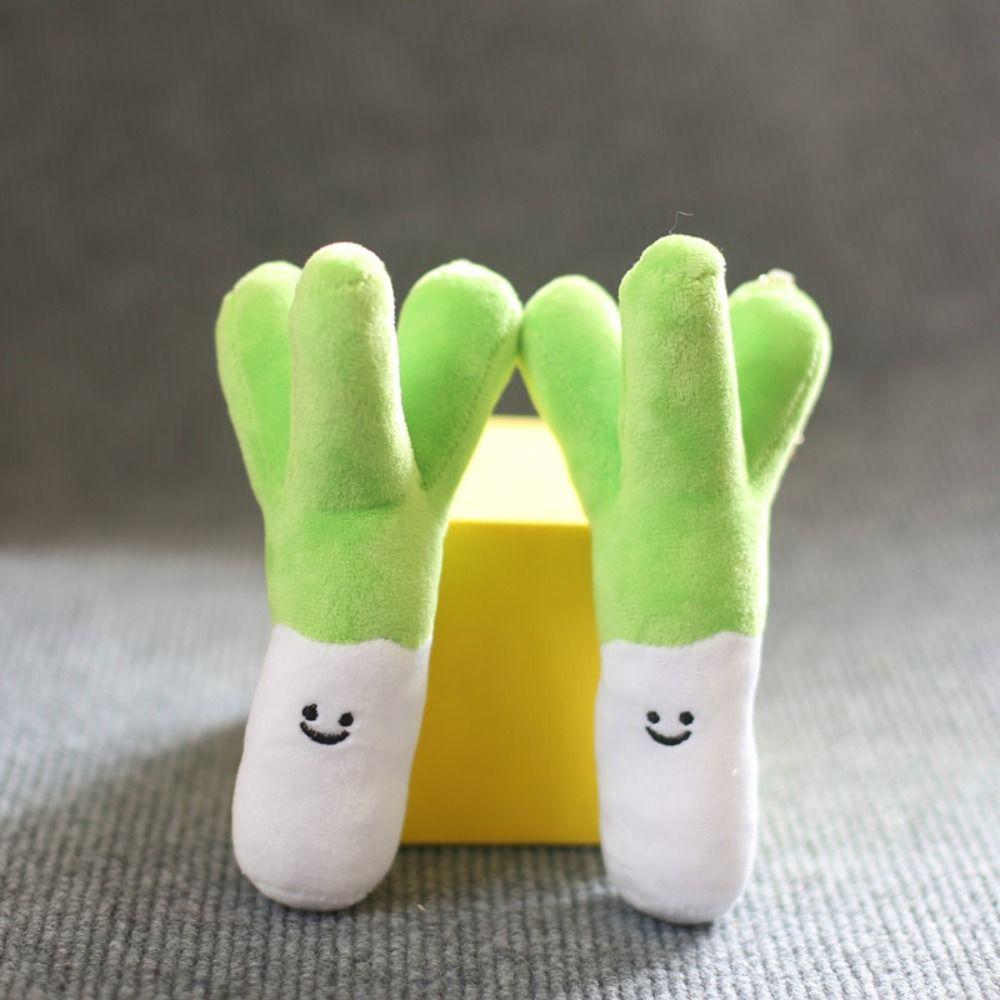 Green Onion Shape Plush Onions Doll Pendant Onion Doll Keychain Bag Pendant Decor
