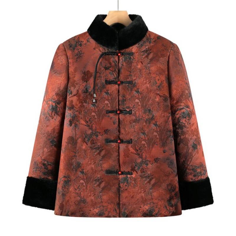 Winter Chinese padded jacket outer suit autumn and winter piled thickened cotton clothes