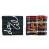 COINONIA [COINONIA CANVAS] Tartan Lettering Scarf_Wine