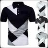 New Men's Sports Wear 2026 Summer New Men's European Code Stitching Short-sleeved Sports T-shirt