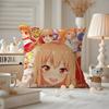 Anime Uumaru Doma Kissenbezug Anti-Milben Kissenbezug Unsichtbarer Reißverschluss seidiger kurzer Plüsch Sofakissenbezug