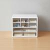 Desktop Storage Organizer with Clear Drawers Compact for Office