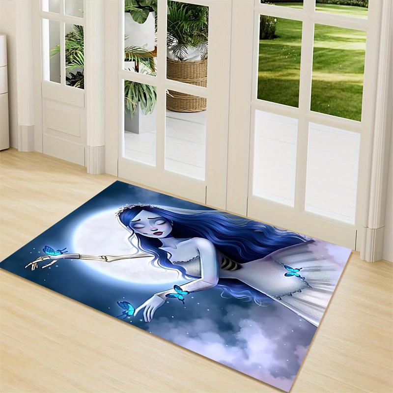 1Pc Ghostly Bride Butterflies Carpet Rug Customizable Soft Washable Antislip Home Living Room Sofa Mats Personalized Rug 0917156