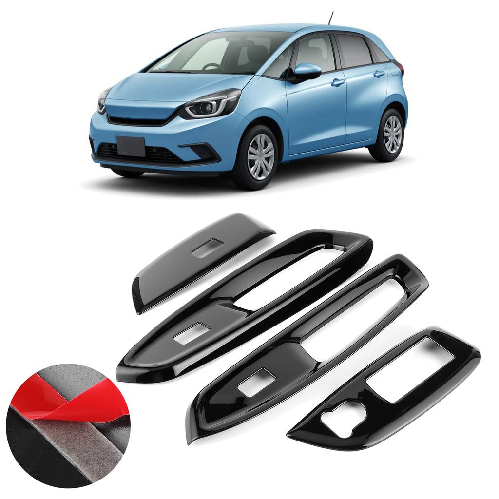 Window Switch Cover Door Armrest Decorative Trim Frame Fit for Honda FIT Jazz GR 20‑21 Right Driving